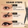 Long Lasting Black Liquid Eyeliner Waterproof Eye Liner Pencil Quick Drying Not Bloom Natural Eyeliner Liquid Pen Cosmetic Tools 6