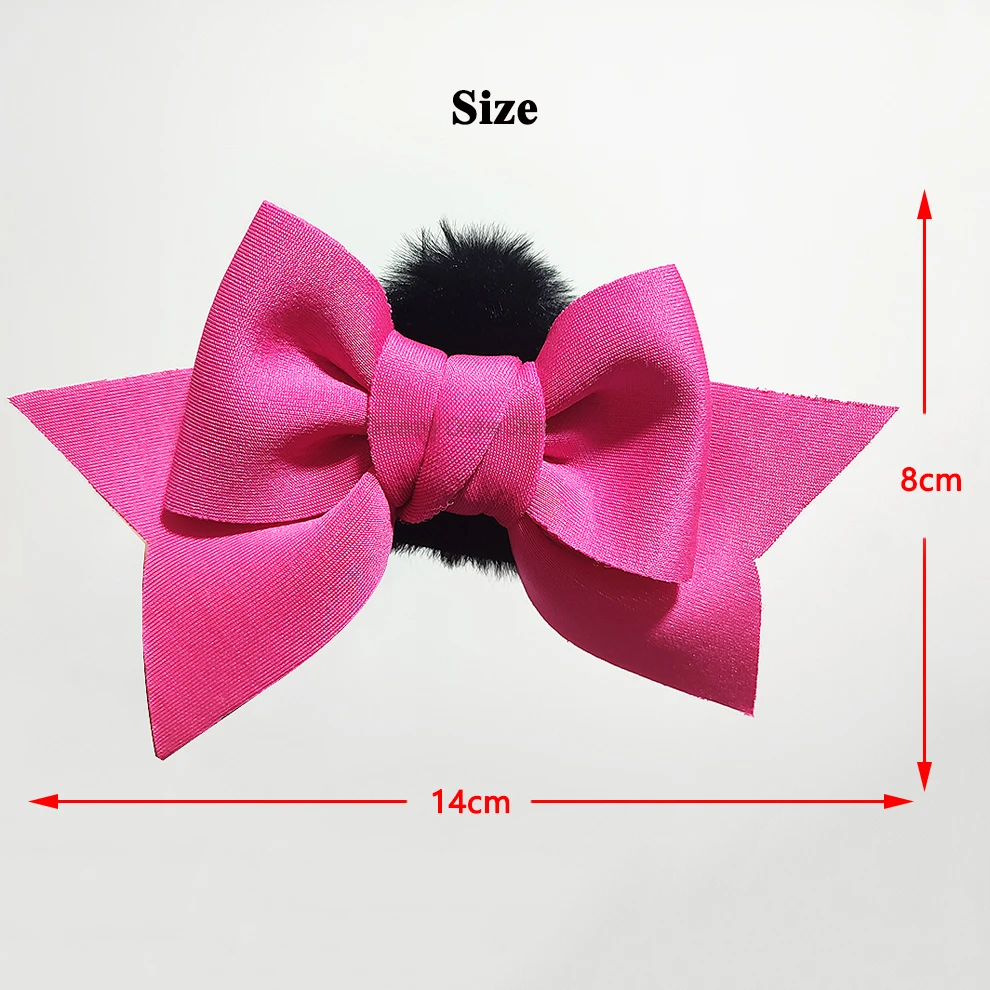 Helmet Decoration Ears Cute Bunny Ears Helmet Butterfly Knot for Motorcycle Sking Cycling Helmet Stickers Decor Cosplay Styling