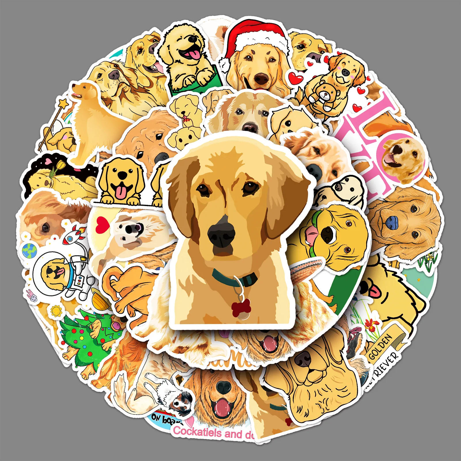 50Pcs Cute Dog Series Graffiti Stickers Suitable for Laptop Helmets Desktop Decoration DIY Stickers Toys Wholesale