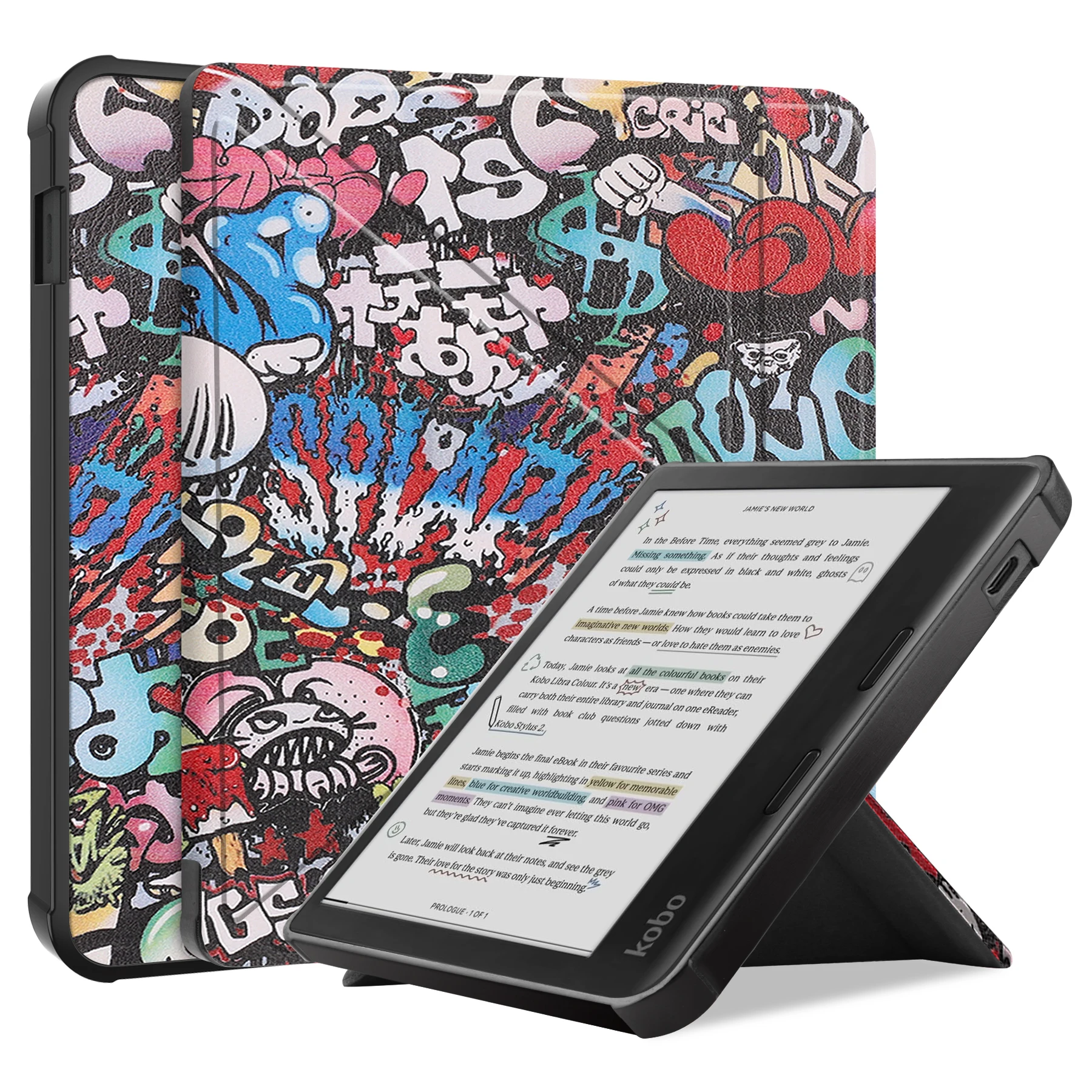 Magnetic Smart Cover with Soft TPU Back