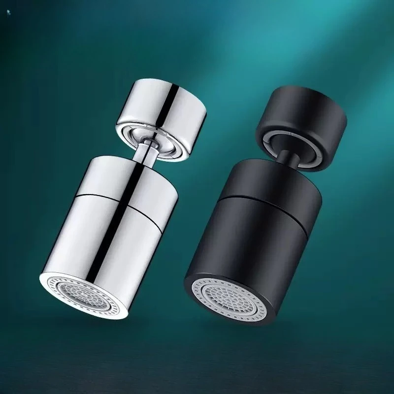 ตัวกรองหัวสเปรย์ก๊อกน้ําห้องครัวปรับได้ 360 °   Rotary Splashback Tap หัวฉีด Bubbler Tap Filter หัวฉีด Diffuser Adapter Filter 1