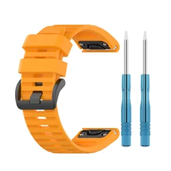Premium Silicone Watch Strap for Adventure and Fitness Enthusiasts (Orange)