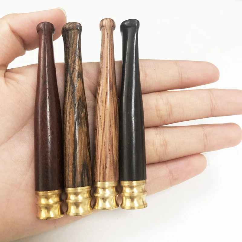 Hot Sale Wooden Creative Tobacco Filter For Thick Thin Portable Cigarette Mouthpiece Washable Reducing Tar Hookah Pipe Men Gifts