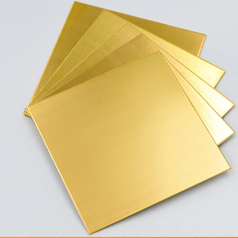 1pc 0.5mm Thickness Brass Sheet H62 Copper Metal Thin Foil Plate Shim Industry Materials For Metalworking Welding Processing