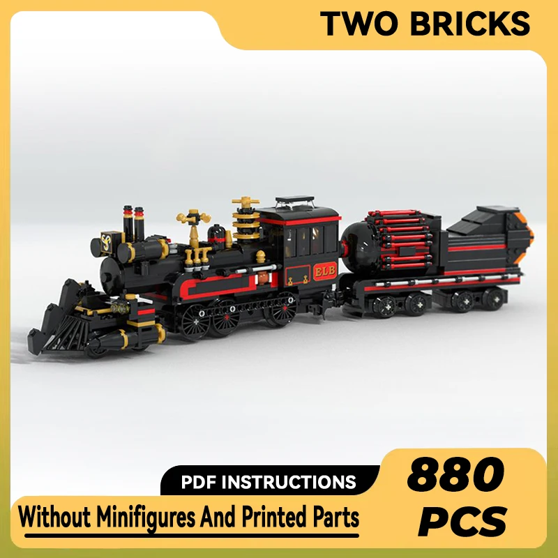 

Technical Moc Bricks Model Back to the Future Time Train Modular Building Blocks Gifts Toys For Children DIY Sets Assembling