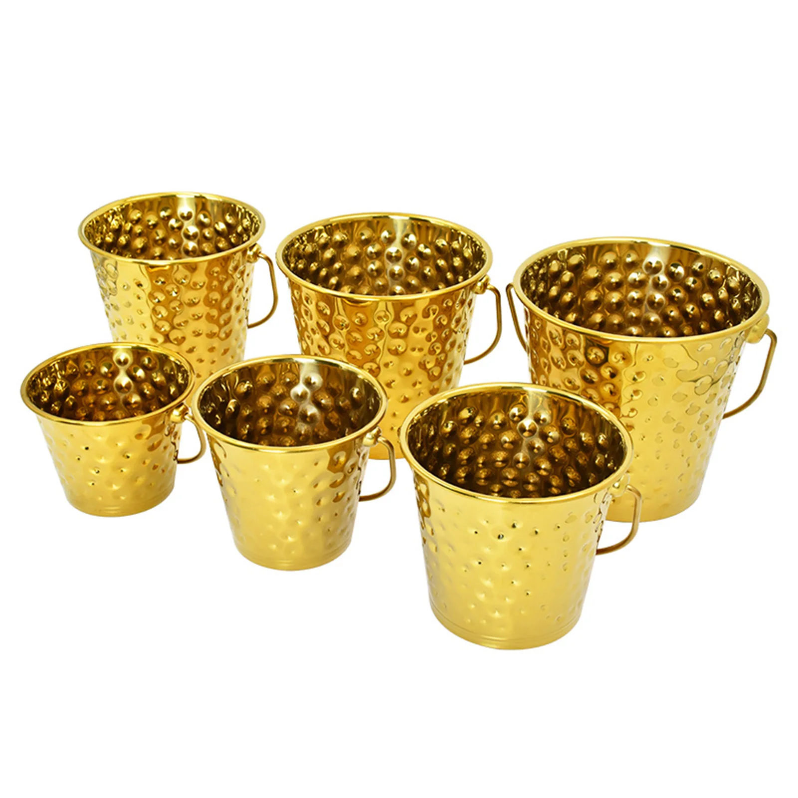 Ice Bucket with Handles Drink Chiller Wine Beverage Bucket for Picnic Party Hotel Bar Drinks Cooling Decorative Champagne