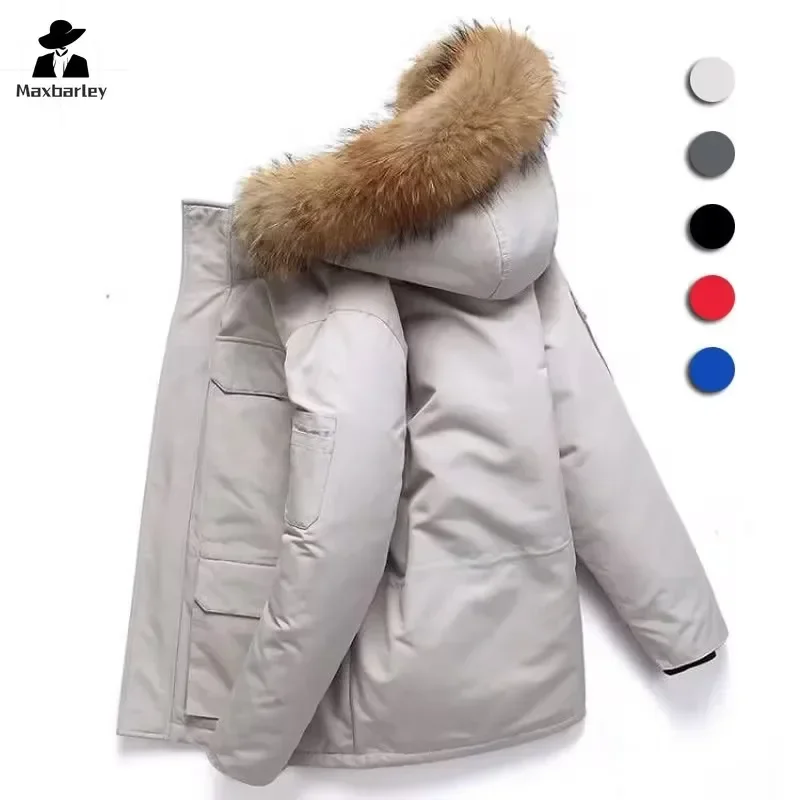 Doudoune Légère Homme En Duvet De Canard Blanc - Grande Taille - Nylon Imperméable - Pour Automne/hiver - Style Décontracté