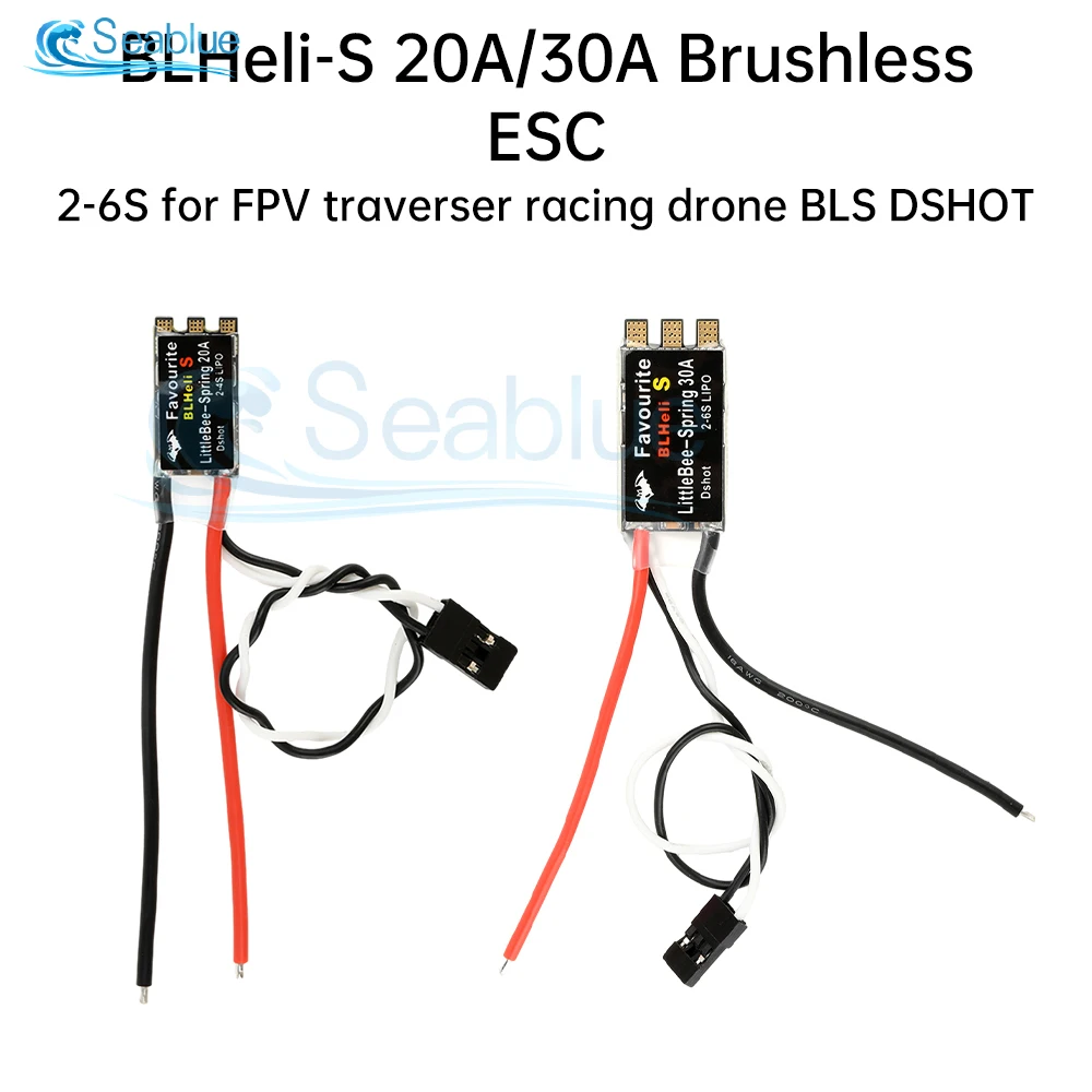Contrôleur de vitesse mini ESC 20A/30A pour multi-rotor, posé sur une surface antidérapante