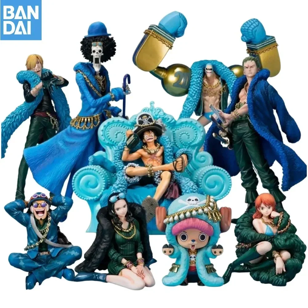 Bandai Original One Piece Box Egg Figuarts Tamashii Box Anime Vol.1 Vol.2 Anniversary Rufy Nami Action Figure Model Toys Gifts