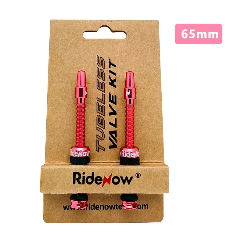 Ridenow Tubeless Anodized Aluminum Bicycle Presta Valve with Removable Core