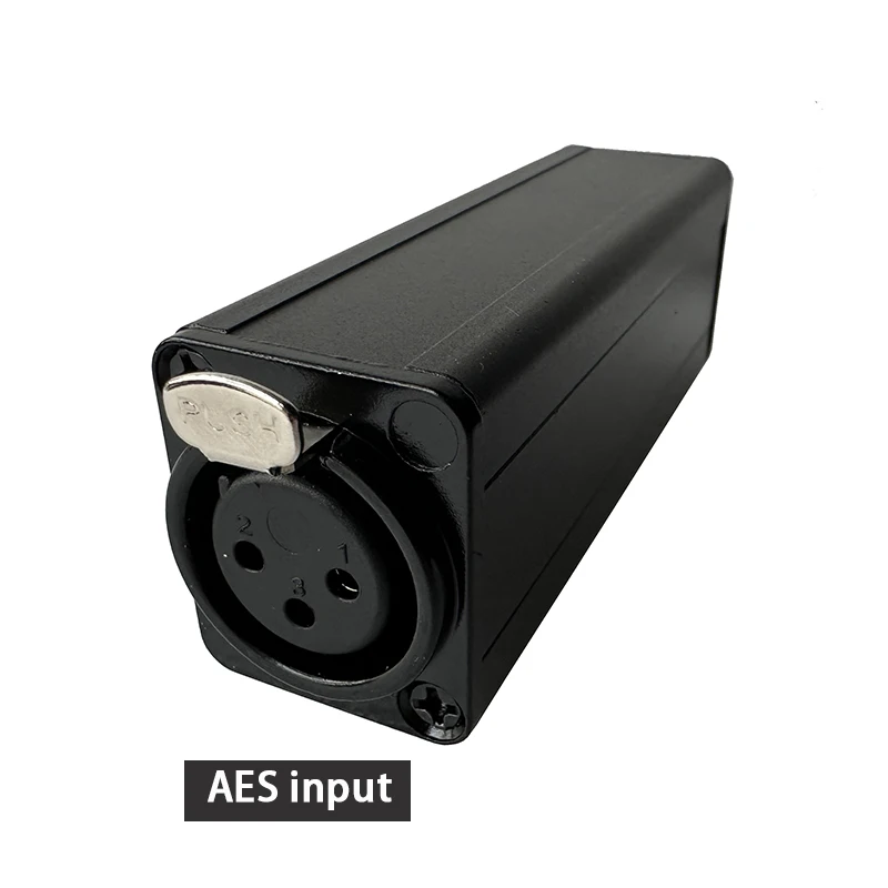 Coaxial SPDIF To AES XLR Recording 75 Ohms in To 110 Ohms for CD DAC DAT Connected Digital Active Monitor Speakers Out