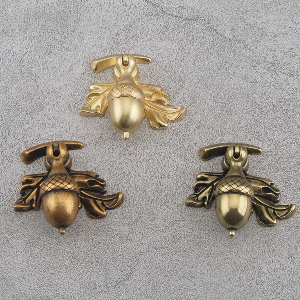 Drawer Knob Bronze Knob Acorn Handle Bronze Easy Installation Wide Application Zinc Alloy Bedside Cabinet Drawer