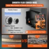 VEVOR MIG Welder 130A Portable Welding Machine 3 in 1 Combo MMA/MIG/LIFT TIG Flux Core Welder for Carbon Steel Stainless Steel 4