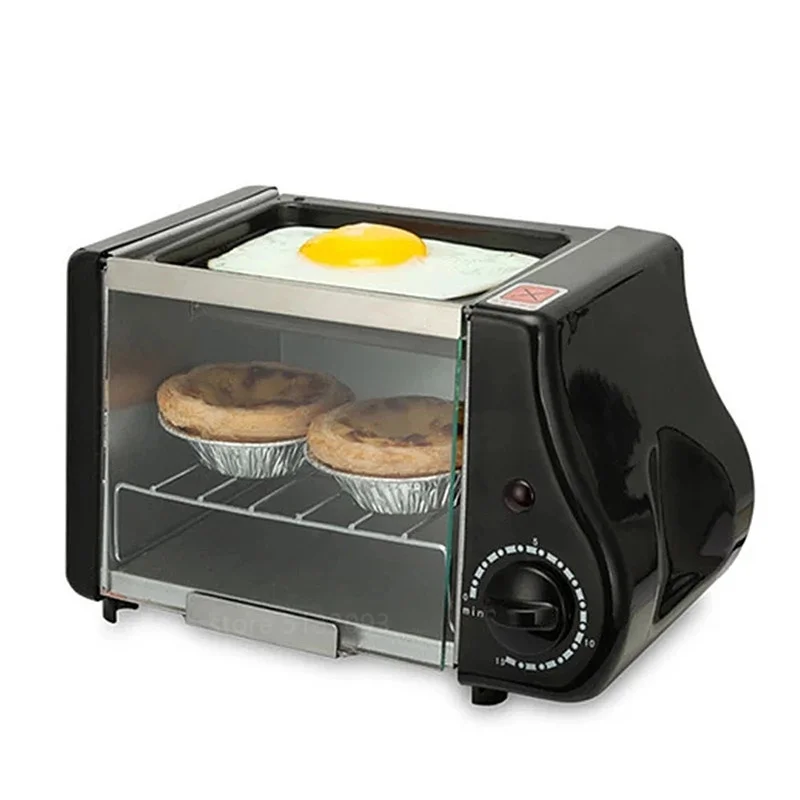 Multifunction Mini Electric Baking Bakery Roast Oven Grill Fried Eggs Omelette Frying Pan Breakfast Machine Bread Maker Toaster electric oven