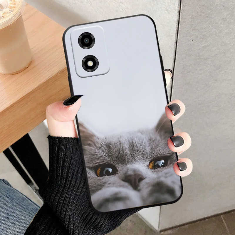 Soft TPU Silicone Shockproof Protector Phone Case - Compatible with Motorola Moto E14 5G
