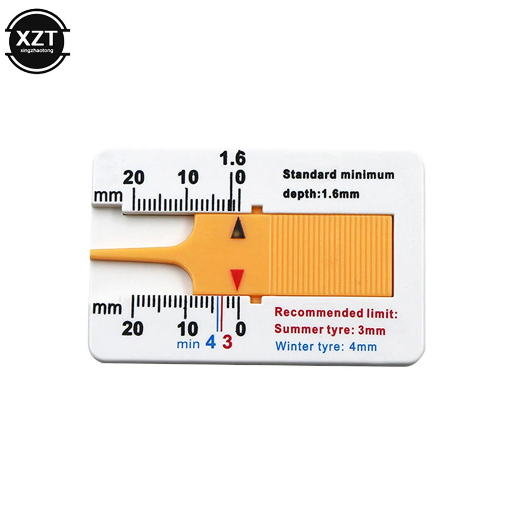 

Car Wheel Tire depth gauge 0-20mm Tyre Tread Depthometer Depth Indicator Gauge Gage Motorcycle Trailer Van Measure Tool TXTB1