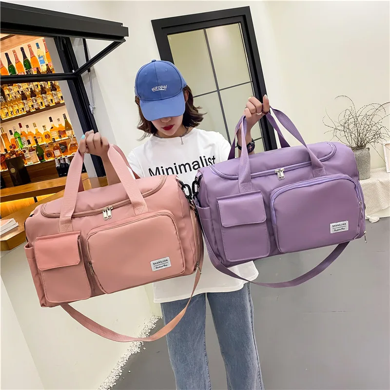 Outdoor Waterproof Travel Bag Luggage Handbag Women Shoulder Bag Nylon Sports Gym Female Crossbody Large Capacity