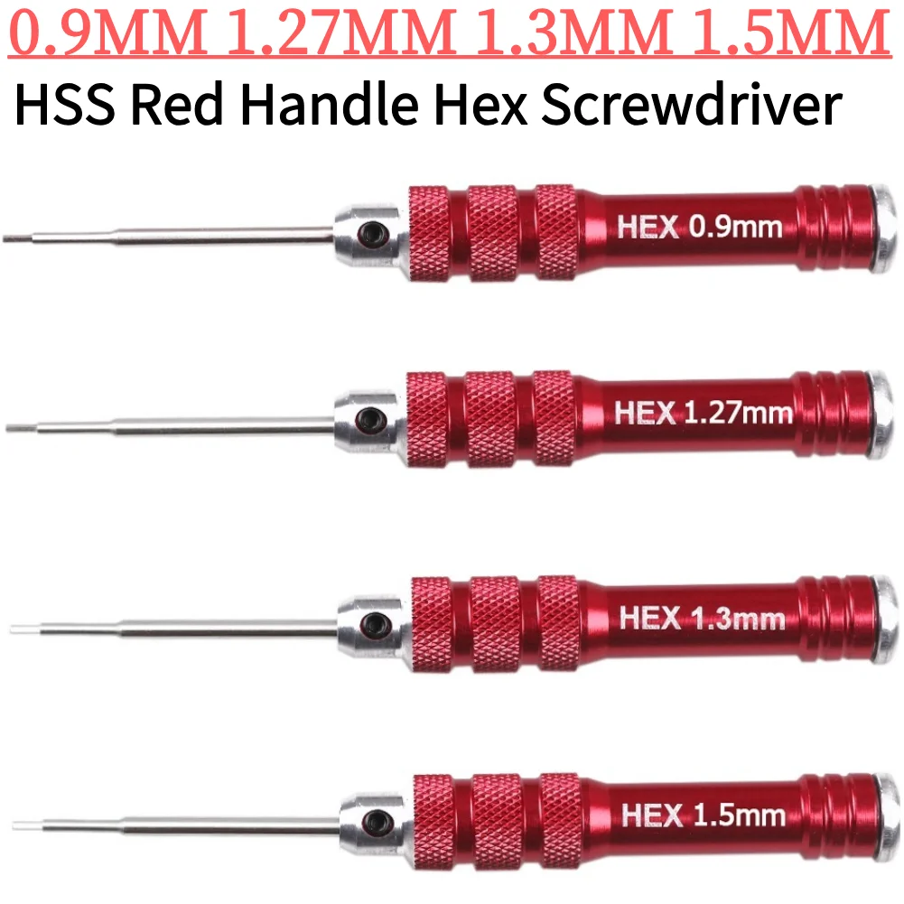 HSS Red Handle Hex Screwdriver Tool Set for RC Helicopter Repair Tools
