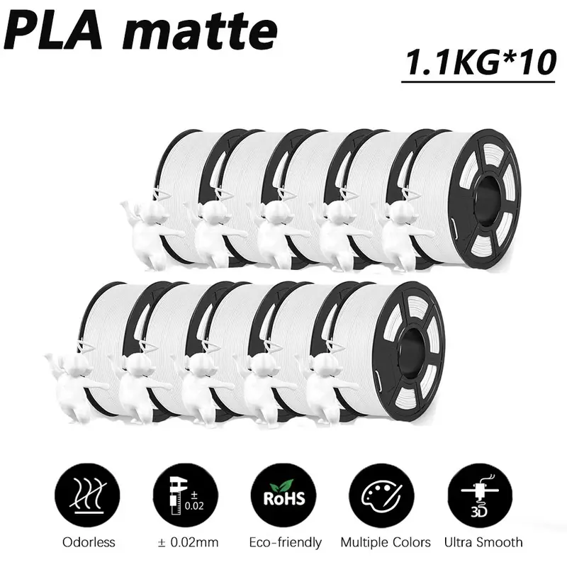JAYO 3D Printer PLA/PLA Meta/PETG/PLA PLUS/PLA Matte Filament 1.75mm 9/10 Rolls 3D Printing Materials for 3D Printer&3D Pen - Image 33