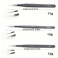 Precision ESD anti-static tweezers set -6-pc stainless steel tool for electronic repair and process modeling, bending 2025 5