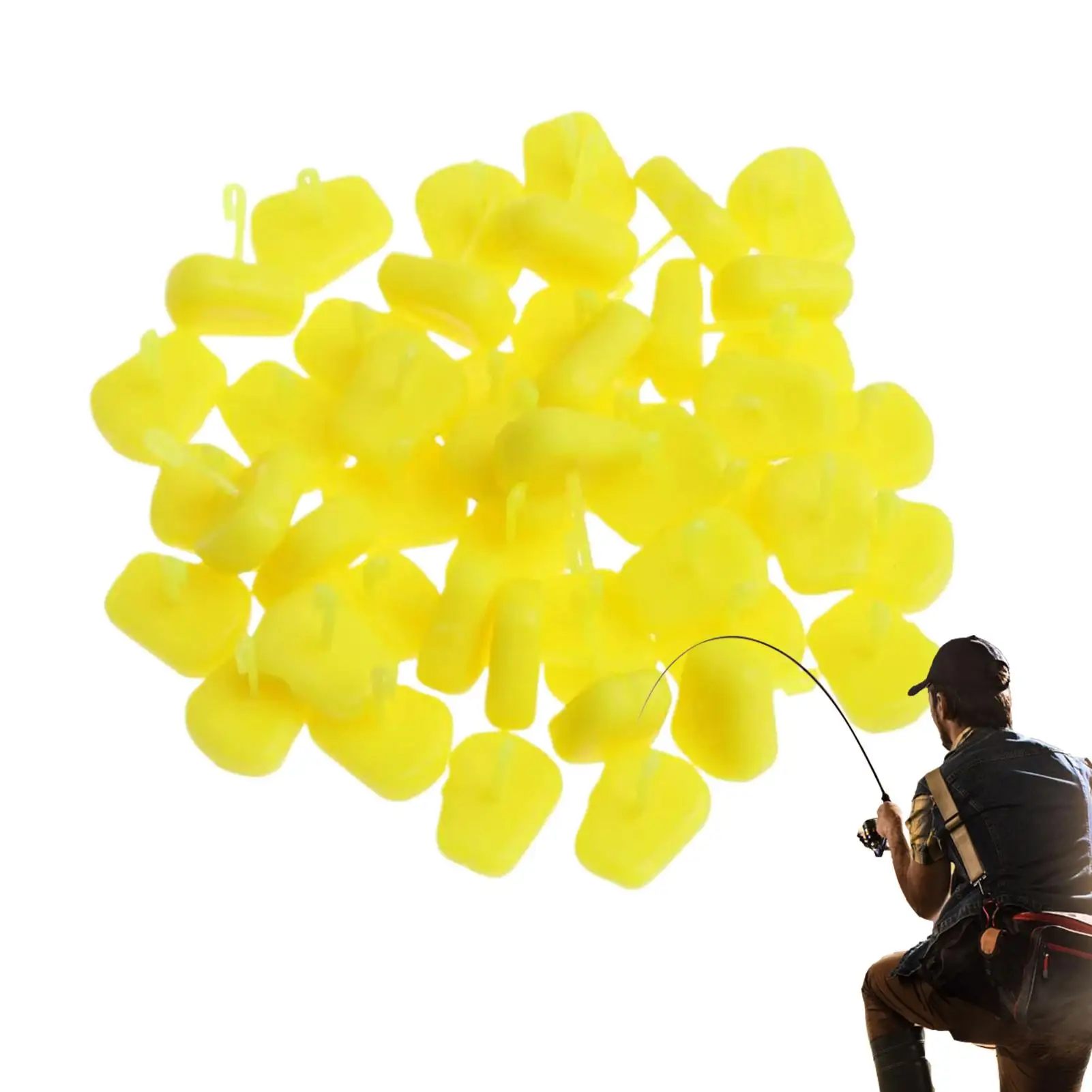 Carp Hair Rig 50 Pieces Corn Shaped Tackle Bait Stopper Tackle Bait Stopper For Trout Bass Cod Saltwater Freshwater River