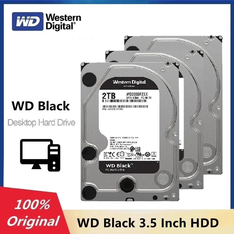 Disque dur de vidéosurveillance western digital 4 To 3,5 pouces