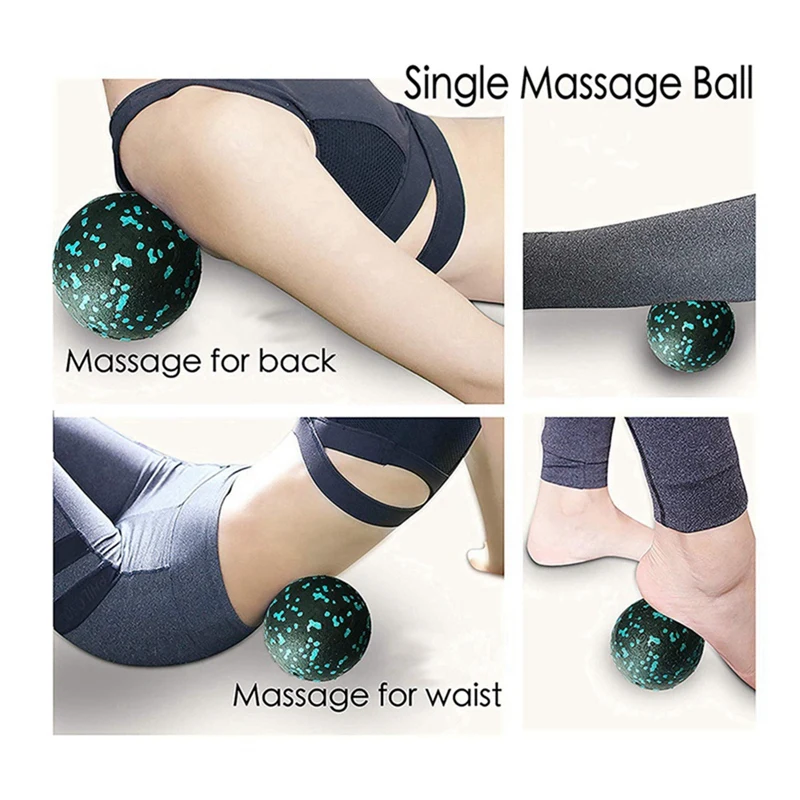 3PCS Yoga Roller Massage Peanut Ball Set EPP Fitness Foam Column Back Pain Deep Tissue Stretching Muscle Relax Durable