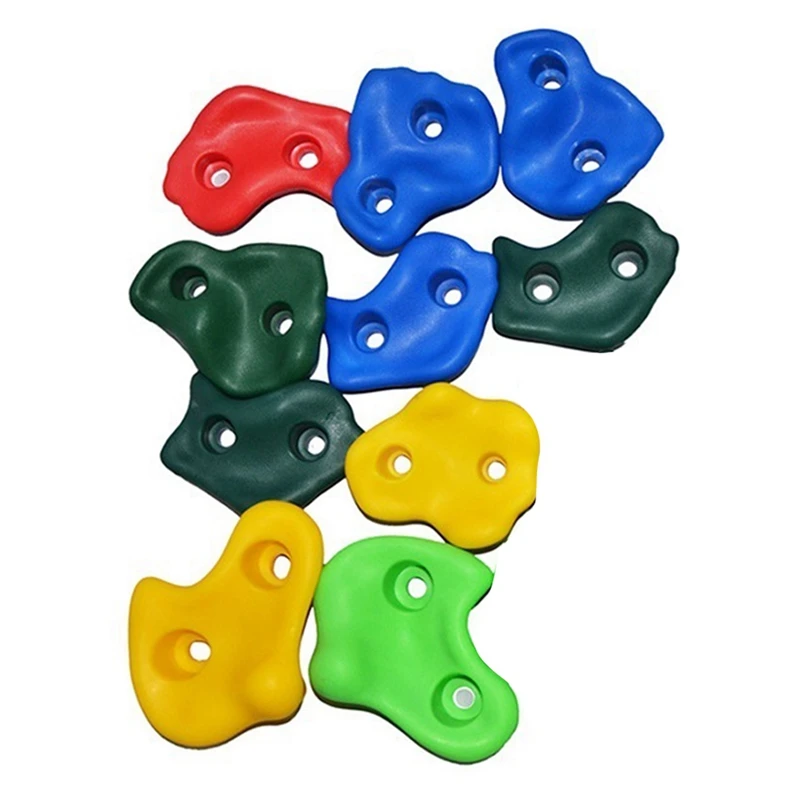 Hot 10 Pcs Climbing Wall Accessories Children's Small Climbing Stones