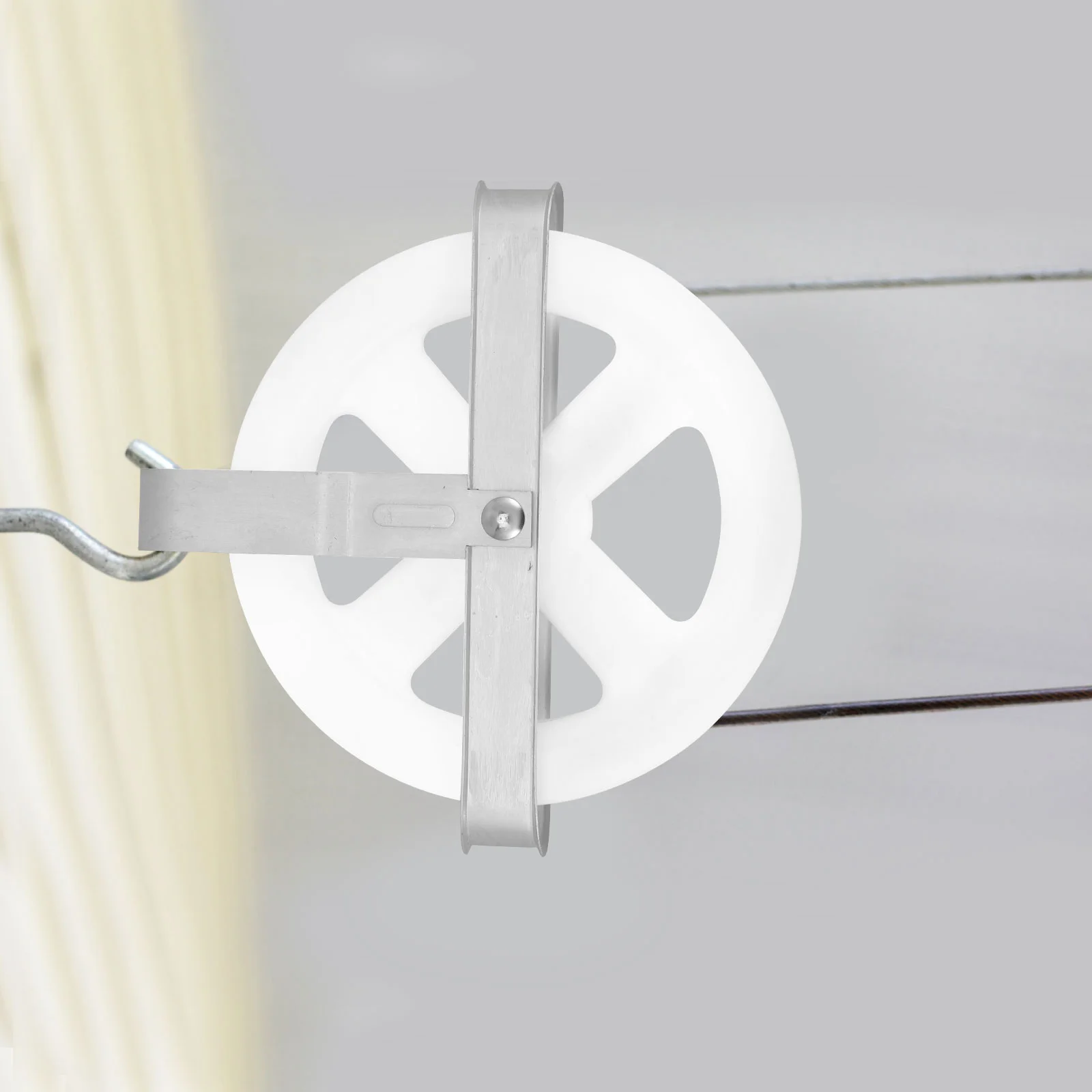 Metal Clothesline Separator Aluminium Clothes Line Spreader Pulley Household Supplies