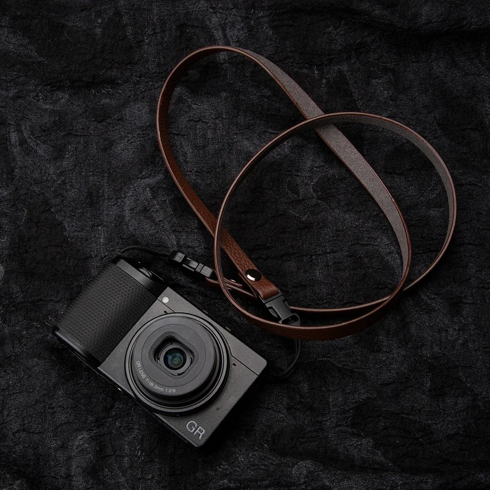 Premium Leather Camera Strap with Quick Release for DSLR & Mirrorless Cameras