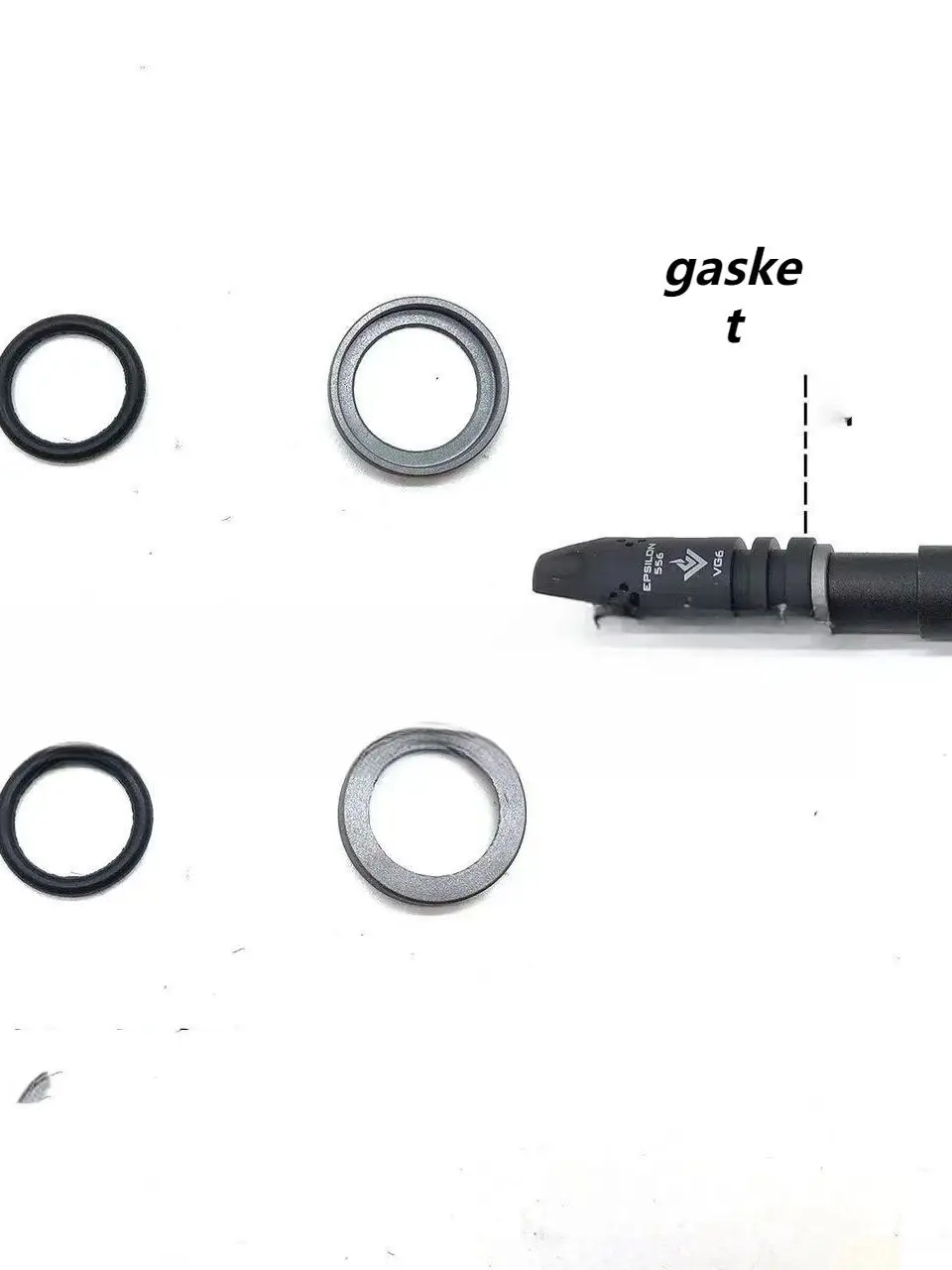 

WatchBand 14MM CCW Full Metal Thread Negative GAMMA EPSILON 556 VG6 for Airsoft Gen9 J9 Water Ball Blaster gasket