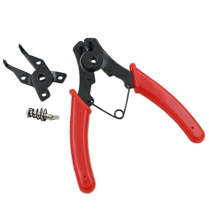 

1set 4 in 1 Flexible Head Circlip Plier Snap Ring Pliers Circlip Combination Retaining Clip Hand Tool Set Pliers Set