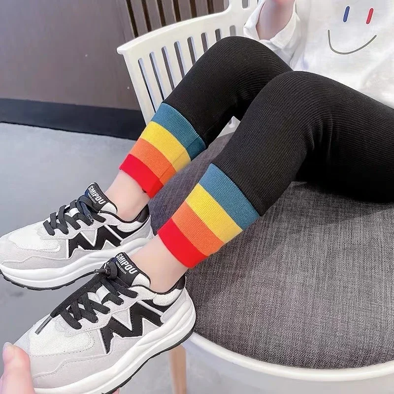 سراويل ضيقة للفتيات ذات ملمس مخملي - سراويل قابلة...