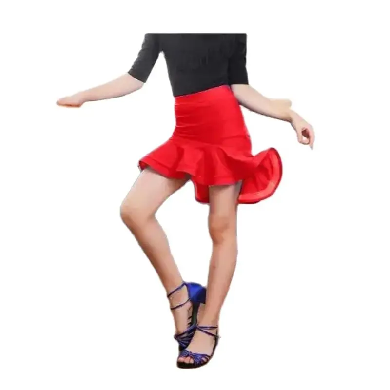 

1 шт./партия, детская юбка для бальных танцев