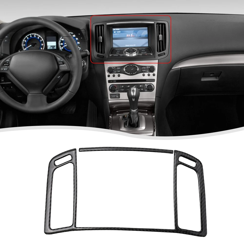 

2 шт., отделка для вентиляционных отверстий из углеродного волокна для Infiniti G25 2011-2012 G35 2007-2008 G37 2008-2013 Q60 2014-2015