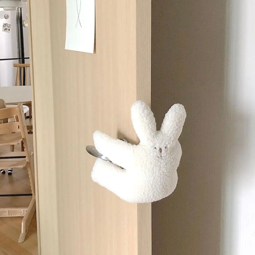 Door Handle Hanger Anti-Pinching Hand Plush Doll Door Stopper Cabinet Door Clip Baby Safety Lock Child Protection Equipment