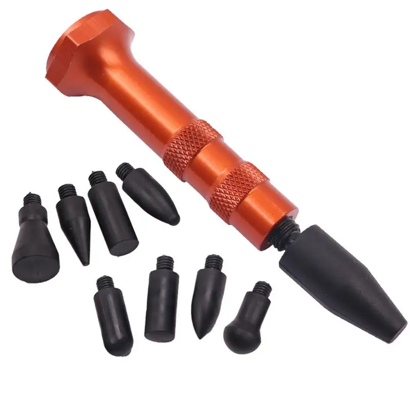 

Dent Removal Pen Metal Dent Pen With 9 Tips Shapes Car Tap Down Tools Dent Puller Kit Car Repair Accessories For Small Irregular