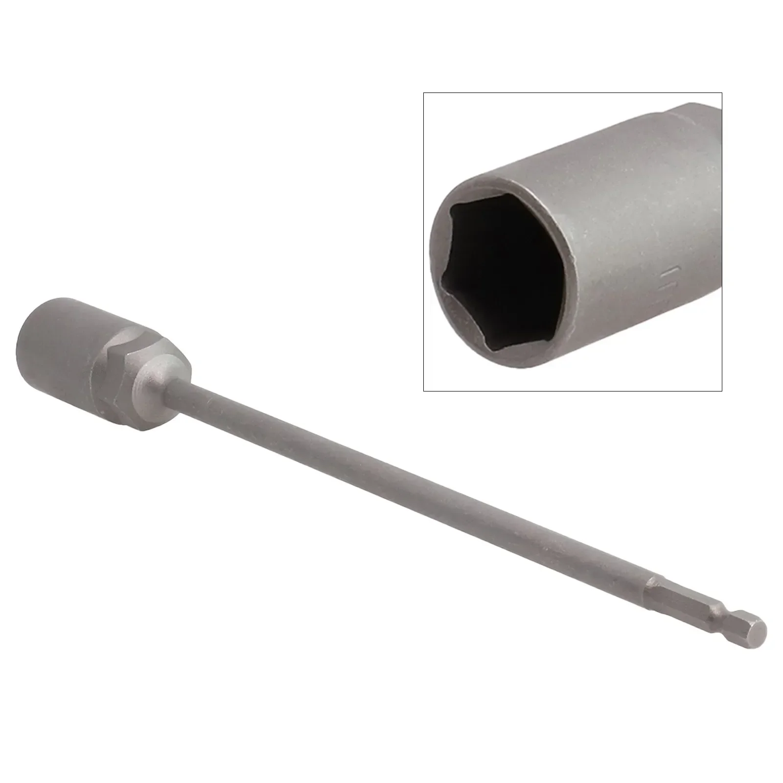 1pc 250mm 소켓 렌치 슬리브 비트 너트 드라이버 볼트 너트 드라이버 비트 임팩트 드릴 비트 어댑터 소켓 렌치 연장 바, 5.5-19mm