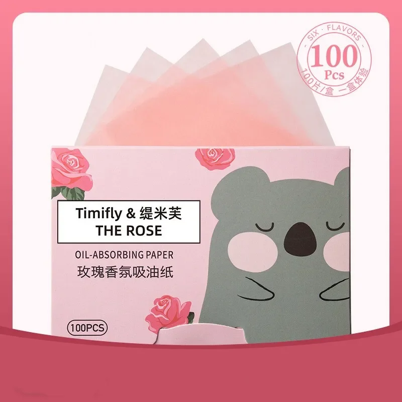 thumbnail image 1 of 100 toallitas absorbentes de papel facial portátiles para el control de la grasa, hojas de té verde, toallitas para el rostro aceitosas, toallitas para limpiar el maquillaje, 1 of 5
