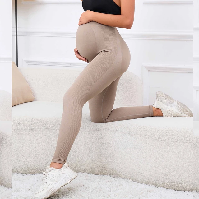 Women's High Waist Maternity Leggings Over The Belly Pregnancy Support  Workout Yoga Tights Pants Pregnant Leggings yoga pants - AliExpress