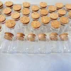 12/18/24/36/48 Pcs 30ml Small Glass Bottle Cork Tiny Glass Jars Clear Mini Containers DIY Home Decor Wishing Bottles 3
