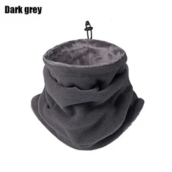 Winter Motorcycle Fleece Neck Warmer and Windproof Balaclava Scarf (Gray)