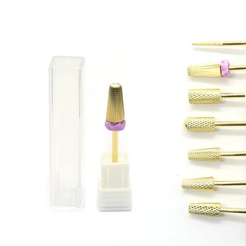 Punte da trapano per unghie in carburo di sicurezza DDQ con punte da taglio Fresa in metallo duro per manicure Rimuovi strumenti per accessori per unghie in gel 1