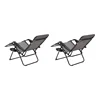 Outdoor Zero Gravity Chair Lounger, 2 Pack - Grey 5