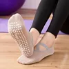 Breathable Towel Bottom Yoga Socks Women Silicone Non-Slip Bandage Pilates Sock Ladies Ballet Dance Fitness Workout Cotton Socks 6