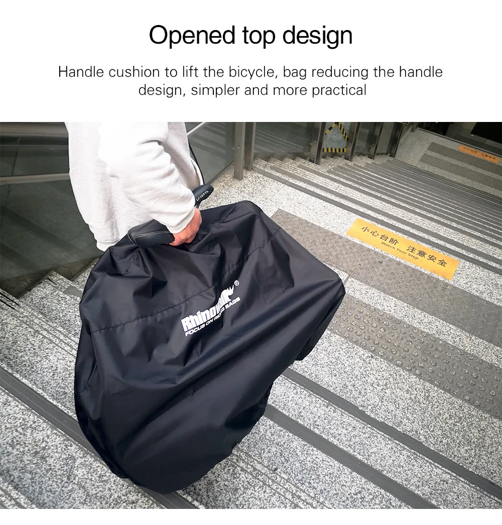 Rhinowalk 14' 16' 22' Folding Bicycle Storage Bag 210D Waterproof Dust Cover Lightweight Portable Bike Loading Bag RF162 (4)