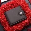 Men`s Wallet Soft Leather Buckle Short Wallet Credit Card Holder Coin Purse For Man Money Clip Small Bag 5