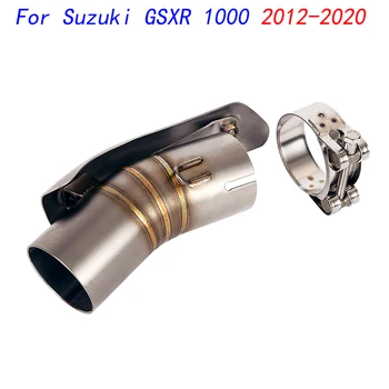 Escape Motorcycle Middle Connect Tube Mid Link Pipe Stainless Steel Exhaust System For Suzuki GXSR 1000 2012-2020