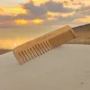 3 Pieces Wide & Fine Teeth Bamboo Comb Custom LOGO  - Personalized Your Name Text Date - Bamboo Hair Comb for Women 2
