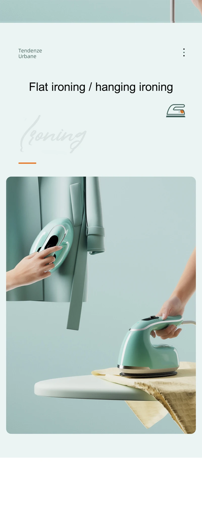 Description Picture 5 of itemNew Style Electric Steam Iron Portable Travel Fast Heat-up Garment Steamer For Clothes